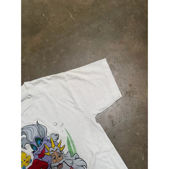 Vintage Disney The Little Mermaid T-Shirt Ariel Ursula King Triton Sebastian 90s - Picture 9 of 11